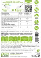 Stevia Kristalline Streusüße | Zuckerersatz | Streusüße mit Erythrit und Stevia | 1kg