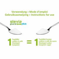 Disperser la douceur steviapuraPlus | le substitut de sucre à l'érythritol et à la stévia - 1000g