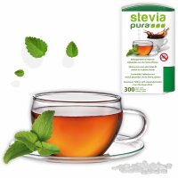 Stevia Süßstofftabletten Nachfüllpackung | Stevia Tabs | Stevia Tabletten | 3x1200+300 Spender