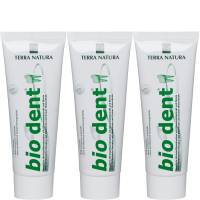 3 x Basic Stevia Bio Dent Toothpaste - Terra Natura Toothpaste - 75ml