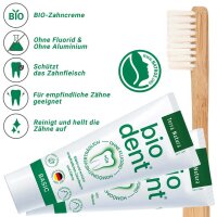 3 x Basic Stevia Bio Dent Zahncreme - Terra Natura Zahnpasta - 75ml