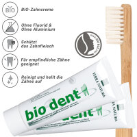 3 x Creme Dental Básico Stevia Bio Dent - Creme Dental Terra Natura - 75ml