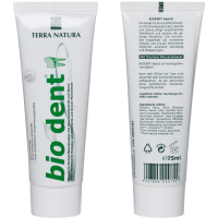 12 x Creme Dental Básico Stevia Bio Dent - Creme Dental Terra Natura - 75ml