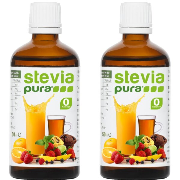 Stevia dulzura líquida | Stevia liquida | Dulzura de mesa líquida 2 x 50ml
