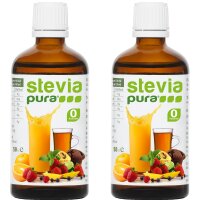 Stevia Flüssigsüße | Stevia flüssig Extrakt | Stevia Drops | 2x50ml