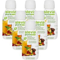 Adoçante Stevia Líquido | Edulcorante Líquido | Stevia em Gotas | 6x150ml