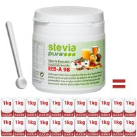 Pure Stevia extract poeder - 98% rebaudioside-A - 50g |...