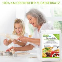 Stevia Kristalline Streusüße | Zuckerersatz | Streusüße mit Erythrit und Stevia | 10x1kg