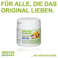 Reines hochkonzentriertes Stevia Extrakt - 95% Steviol Glykoside - 60% Rebaudiosid-A - 50g |  inkl.Dosierlöffel