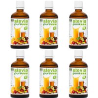 Stévia Édulcorant Liquide | Gouttes Liquide de Stévia Pure | Stévia Liquide | 6x50ml