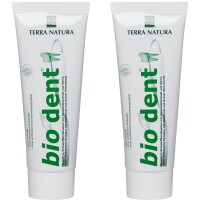 Biodent Basic Zahncreme ohne Fluorid | Terra Natura Zahnpasta | 2 x 75ml