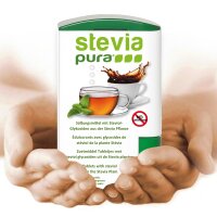 3x300 Compresse di Dolcificante Stevia Dosatore | Ricaricabili | Dispenser di Stevia in Compresse